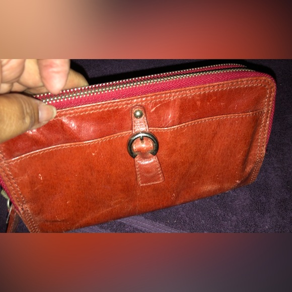 Tano Handbags - Tano Buttery Soft Leather Red Organizer Wallet